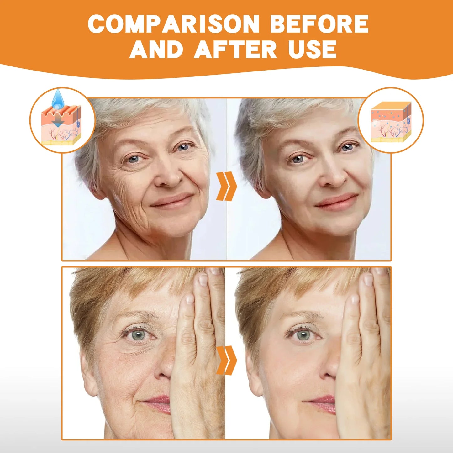 Youthful Glow Deer Peptide Complex Kit Reduces Wrinkles, Anti-Aging, Hydrates & Tightens Face Skin