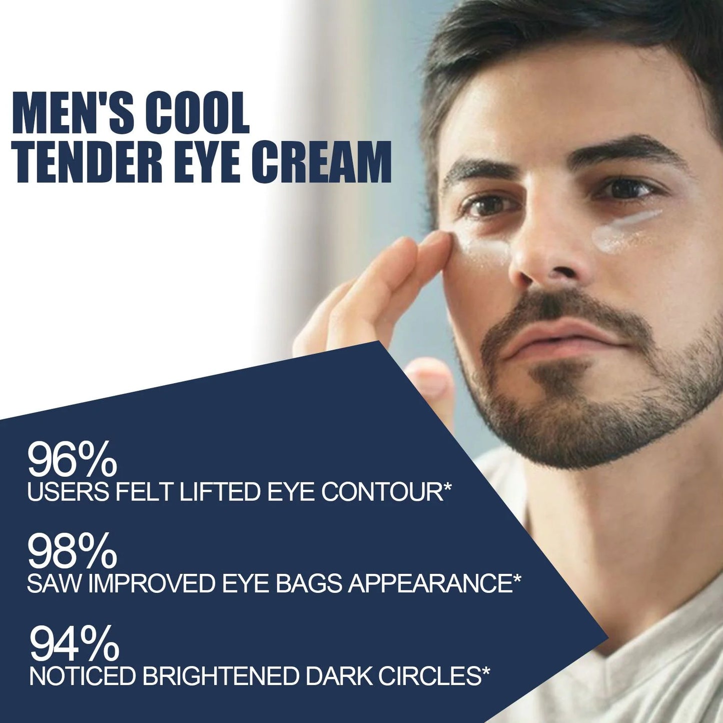 Gentlemen'S Revitalizing Eye Serum for Dark Circles, Smoothing Wrinkles, Hydrating Under-Eye Bags
