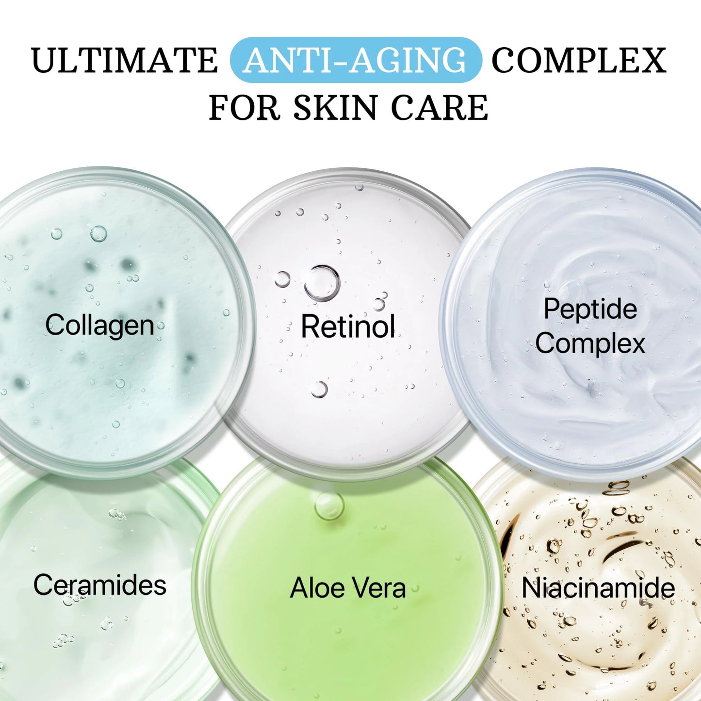 Retinol Cream for Face anti Aging Face Moisturizer with Collagen & Hyaluronic