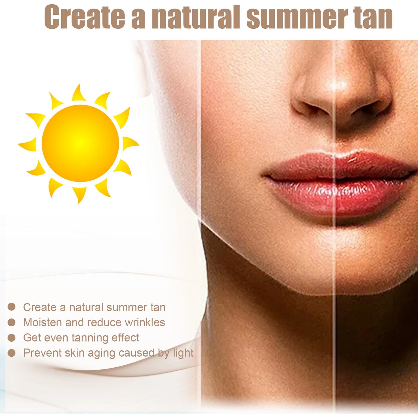 Tanning Mist Sunscreen Lotion Spray for Golden Glow
