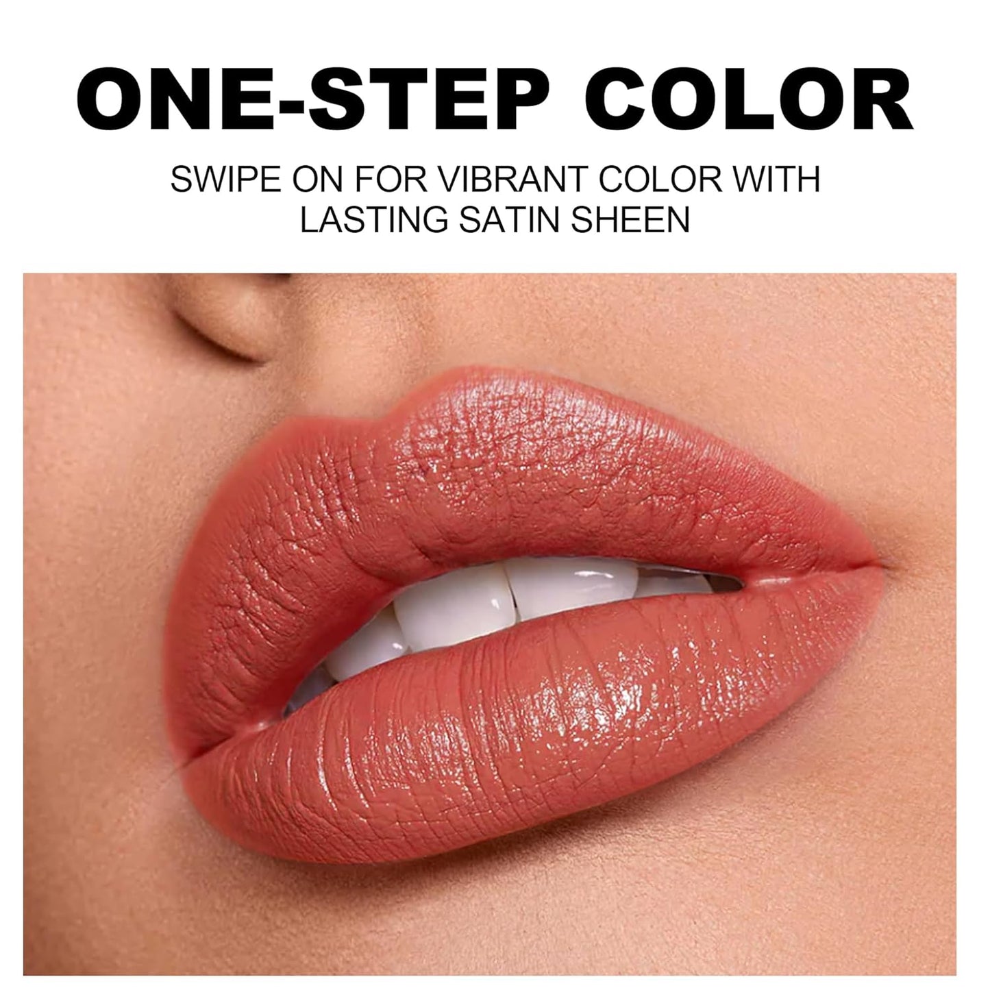 Matte Lip Glaze Moisturizing Long-Lasting Waterproof Non-Stick Lipstick Longwear No-Budge Liquid Lipcolor Makeup, Highly Pigmented Nourishing Lip Gloss for Lip Make up (02#, 0.08 Fl.Oz)