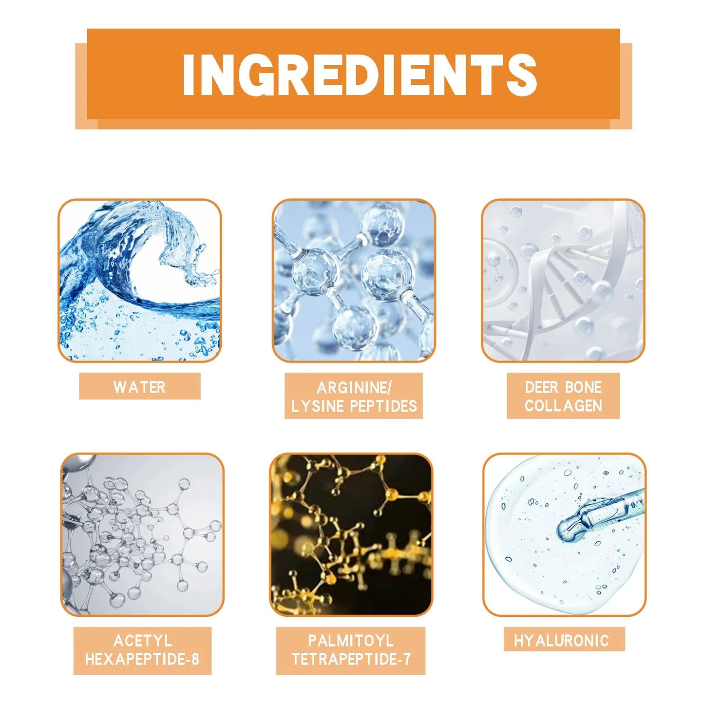 Youthful Glow Deer Peptide Complex Kit Reduces Wrinkles, Anti-Aging, Hydrates & Tightens Face Skin