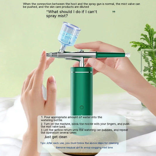 Oxygen Infusion Skin Mist High-Pressure Nano Spray Face Hydration Beauty Cleanser