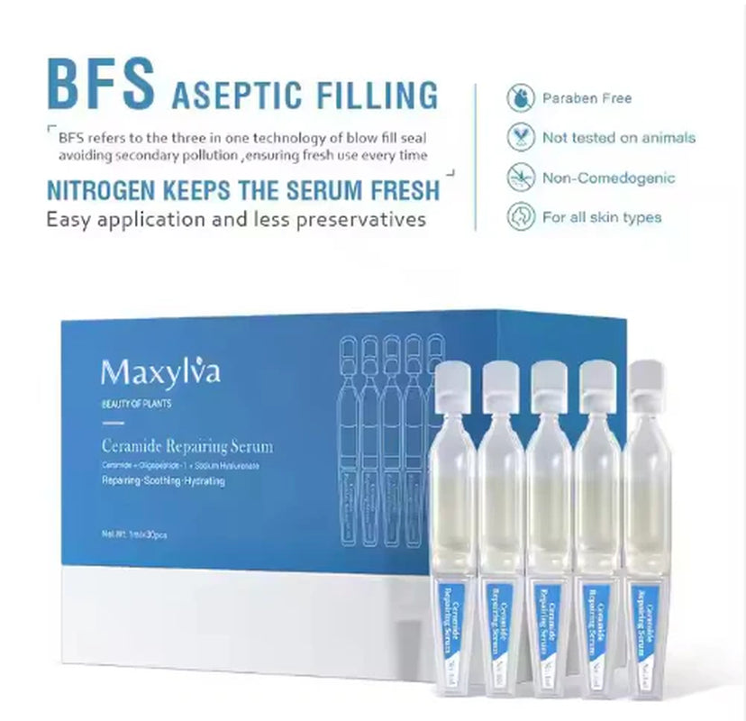 Exclusive Line Skin Care Ceramide Peptide Hyaluronic Acid Repair Calming Hydrating Face Serum
