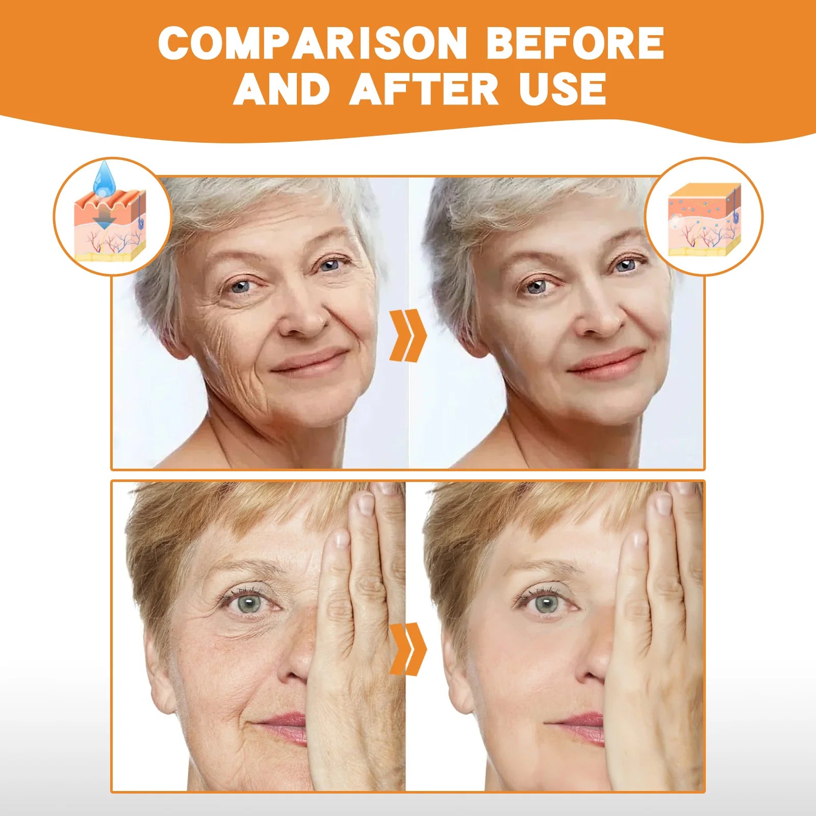 Youthful Glow Deer Peptide Complex Kit Reduces Wrinkles, Anti-Aging, Hydrates & Tightens Face Skin