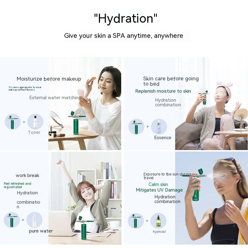 Oxygen Infusion Skin Mist High-Pressure Nano Spray Face Hydration Beauty Cleanser