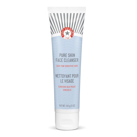 Pure Skin Face Cleanser, Sensitive Skin Cream Cleanser with Antioxidant Booster, 5 Oz.