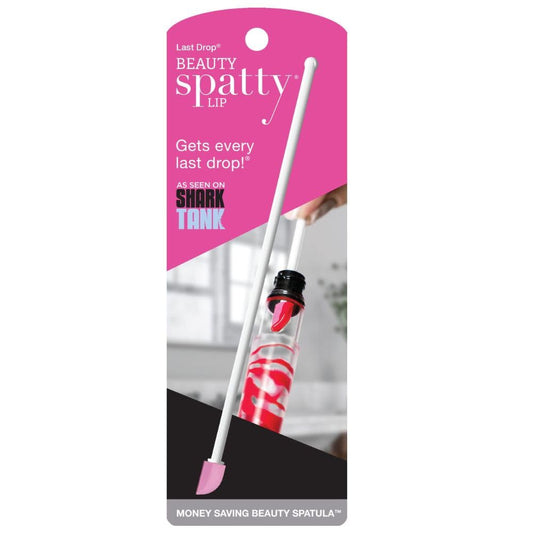 Lip Gloss Tiny Beauty Spatula (6 Inch Pink) Shark Tank Mom Made Scrapes Last Drop of Lipstick, Concealer, Chapstick, Tiny Makeup Cosmetics Gifts for Women, Teen, Grandma, Mom Stocking Stuffers