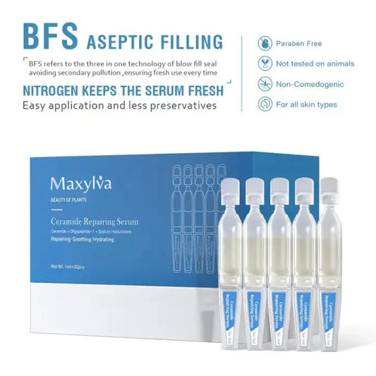 Exclusive Line Skin Care Ceramide Peptide Hyaluronic Acid Repair Calming Hydrating Face Serum